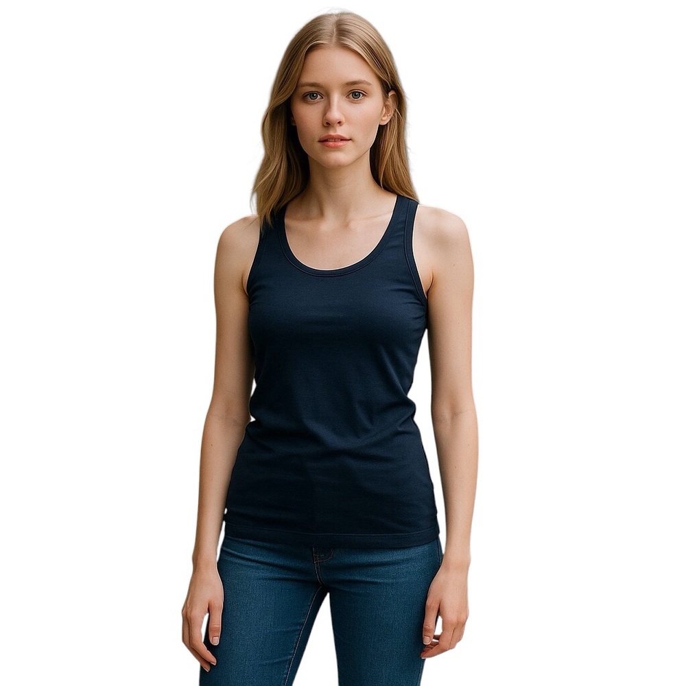 Nikibiki Racerback Sports Tank Top Women Color Denim Size M/L